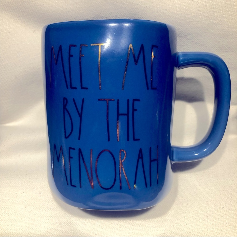 Rae Dunn Artisan Collection Mug—“Meet Me By the Menorah” NEW